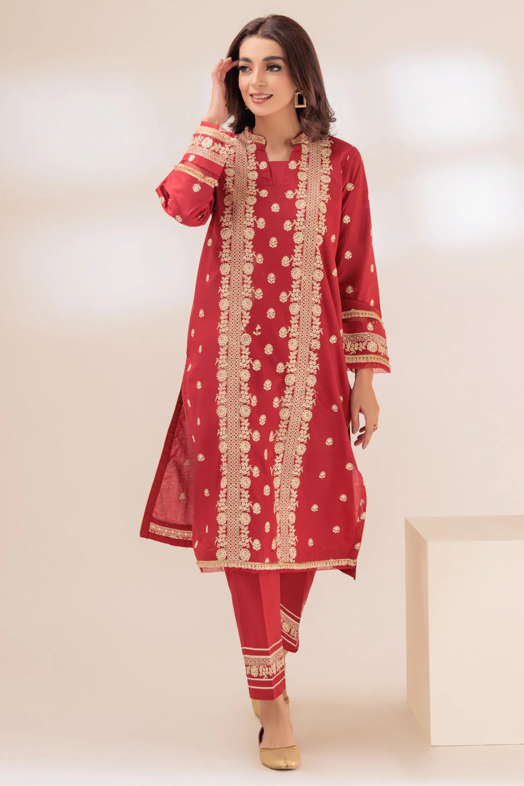 RED-CAMBRIC-2 PIECE (SAS232P46) - Image 2