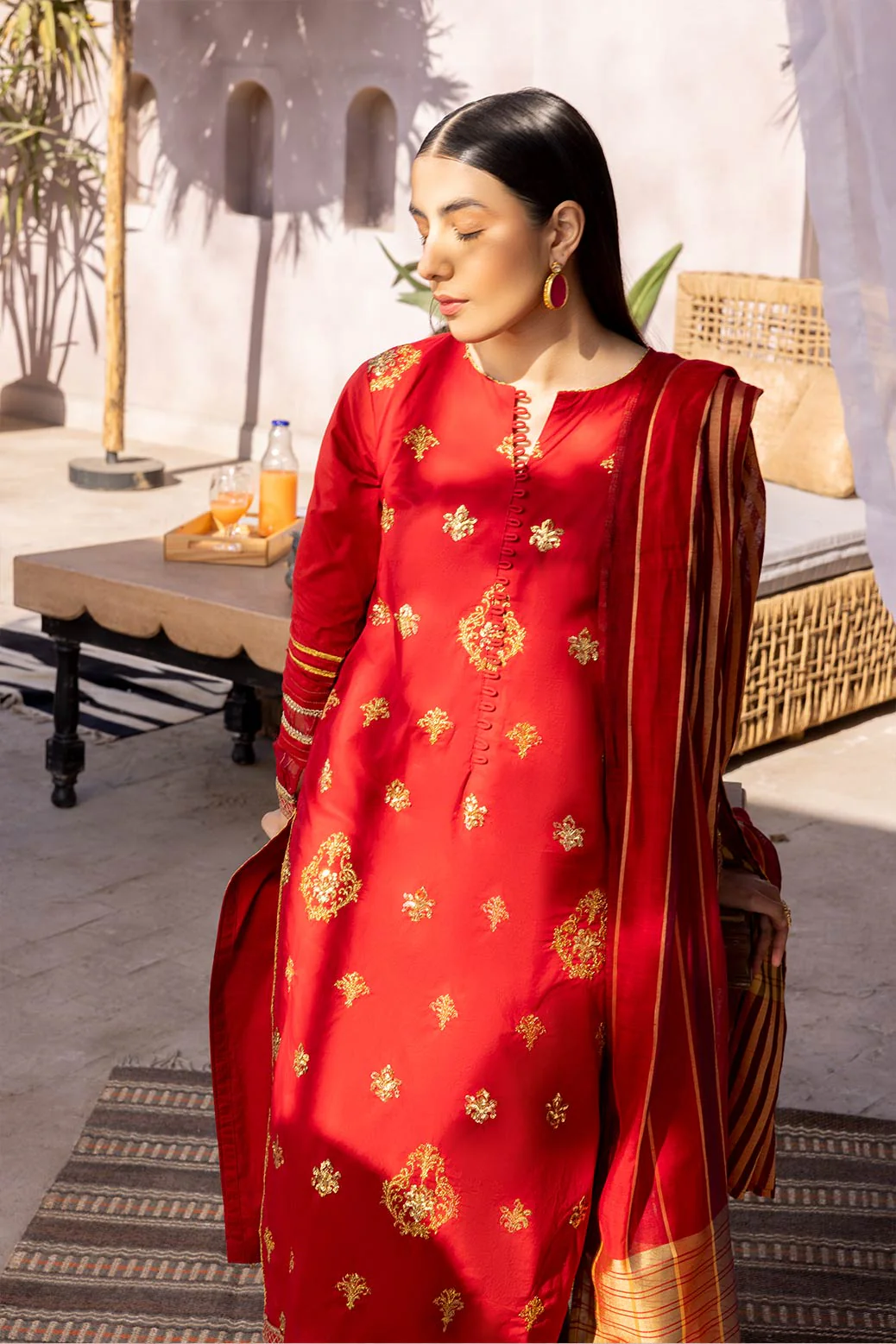 RED-CAMBRIC-3 PIECE (BS223PH04) - Image 2
