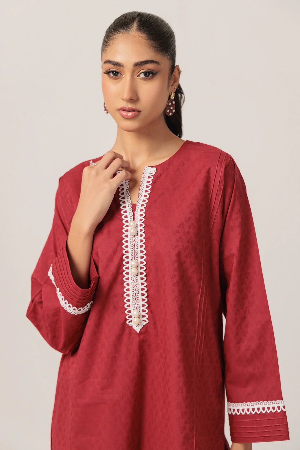 RED-JACQUARD-2 PIECE (BS7242P31) - Image 4