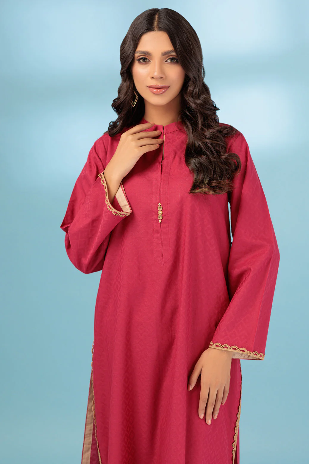 RED-JACQUARD-2 PIECE (BSSS232P12) - Image 2