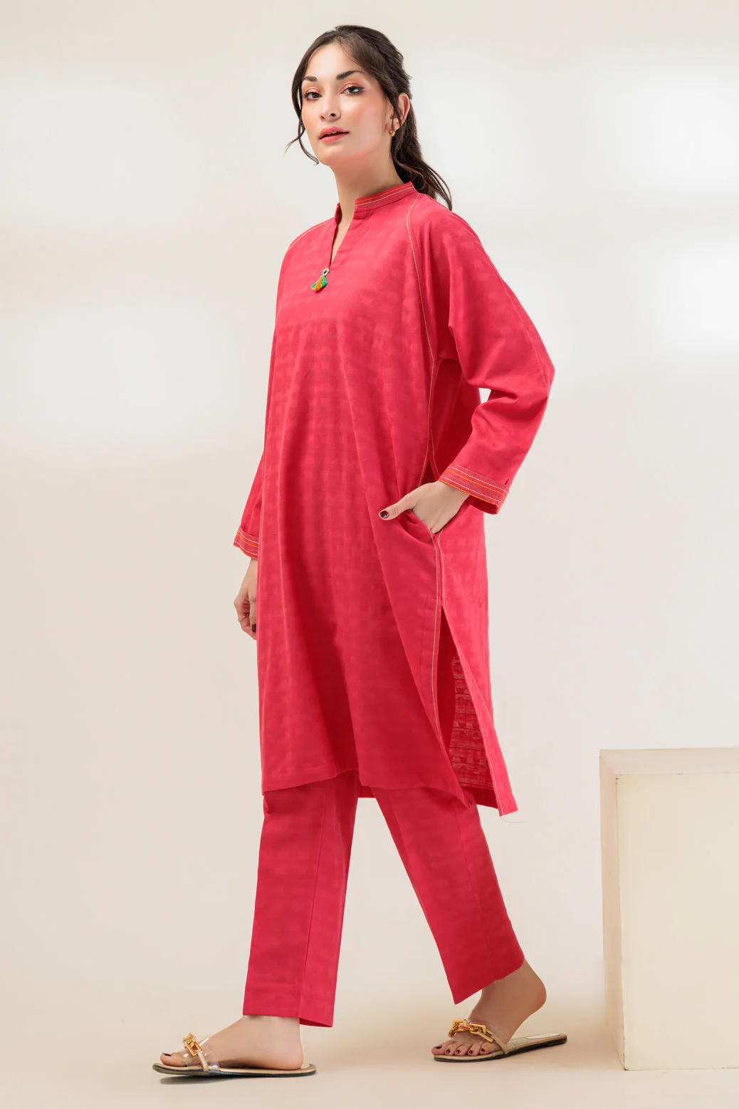 RED-JACQUARD-2 PIECE (WS6232P36) - Image 3