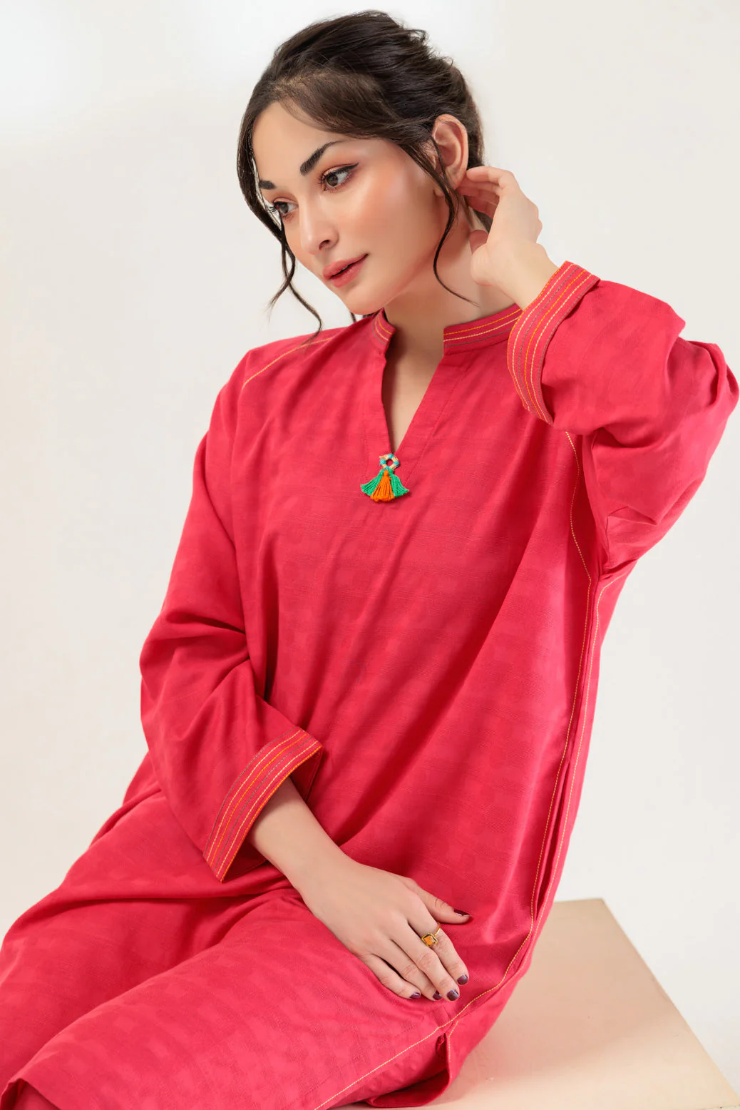 RED-JACQUARD-2 PIECE (WS6232P36) - Image 4