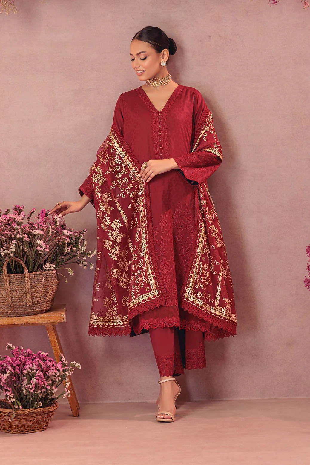 RED-JACQUARD-3 PIECE (CD1S5243P7) - Image 3