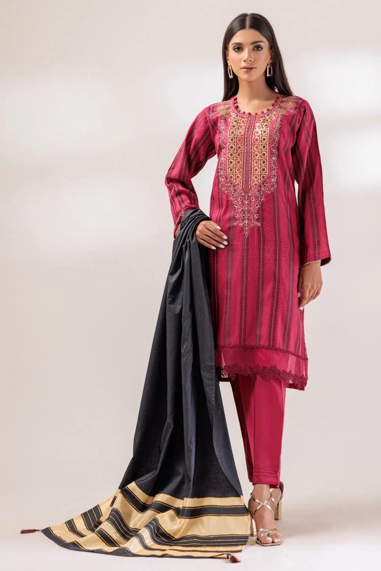 RED-JACQUARD-3 PIECE (PWS5233P04) - Image 2