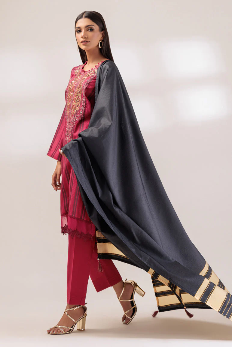 RED-JACQUARD-3 PIECE (PWS5233P04) - Image 4