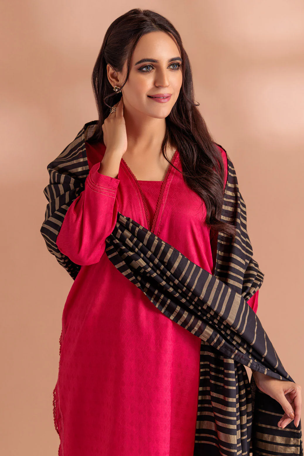 RED-JACQUARD-3 PIECE (SS2243P03) - Image 2