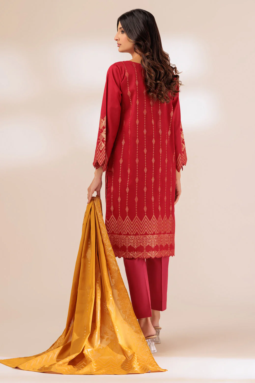 RED-JACQUARD-3 PIECE (WJ1233P02) - Image 5
