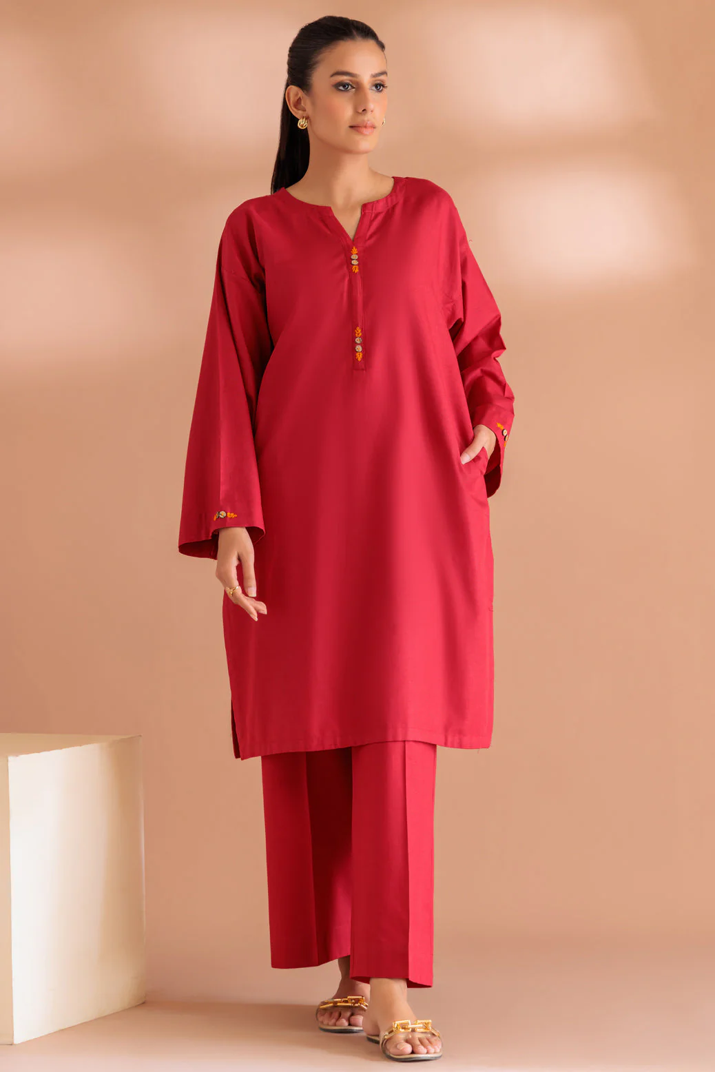RED-KHADDAR-2 PIECE (WS6232P61) - Image 4