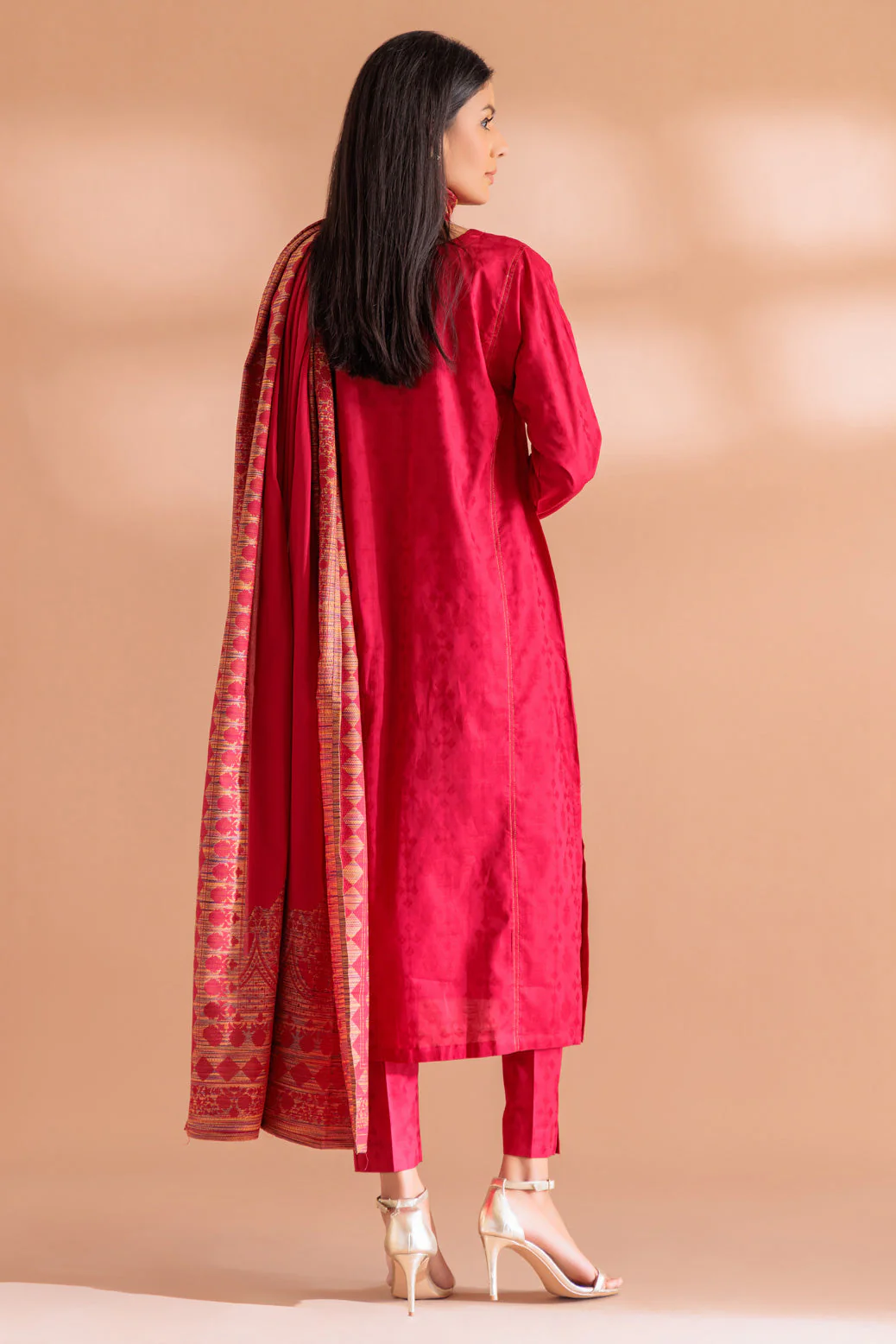 RED-KHADDAR-3 PIECE (WS1233P17) - Image 4