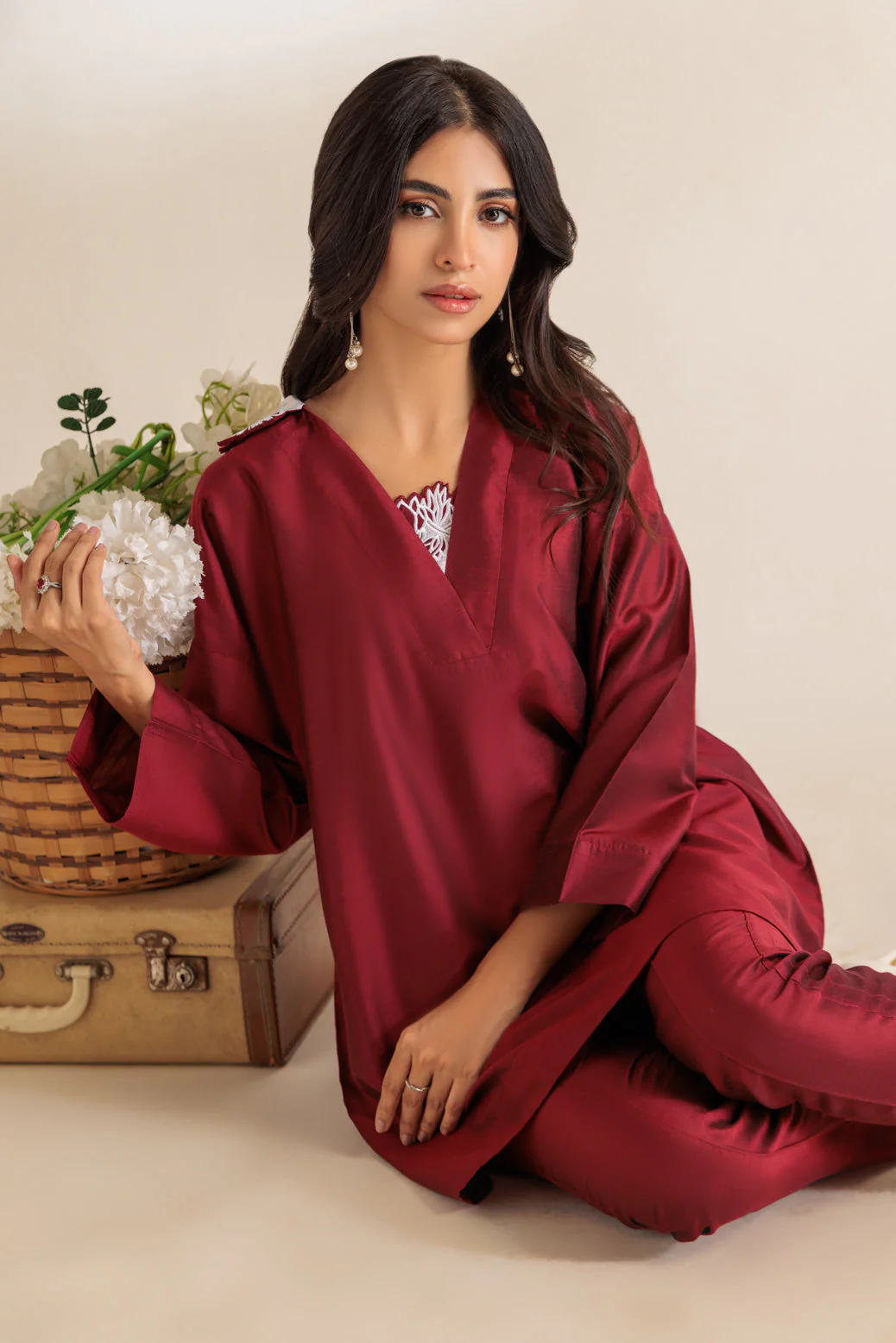 RED-RAW SILK-2 PIECE (BS7242P12) - Image 5