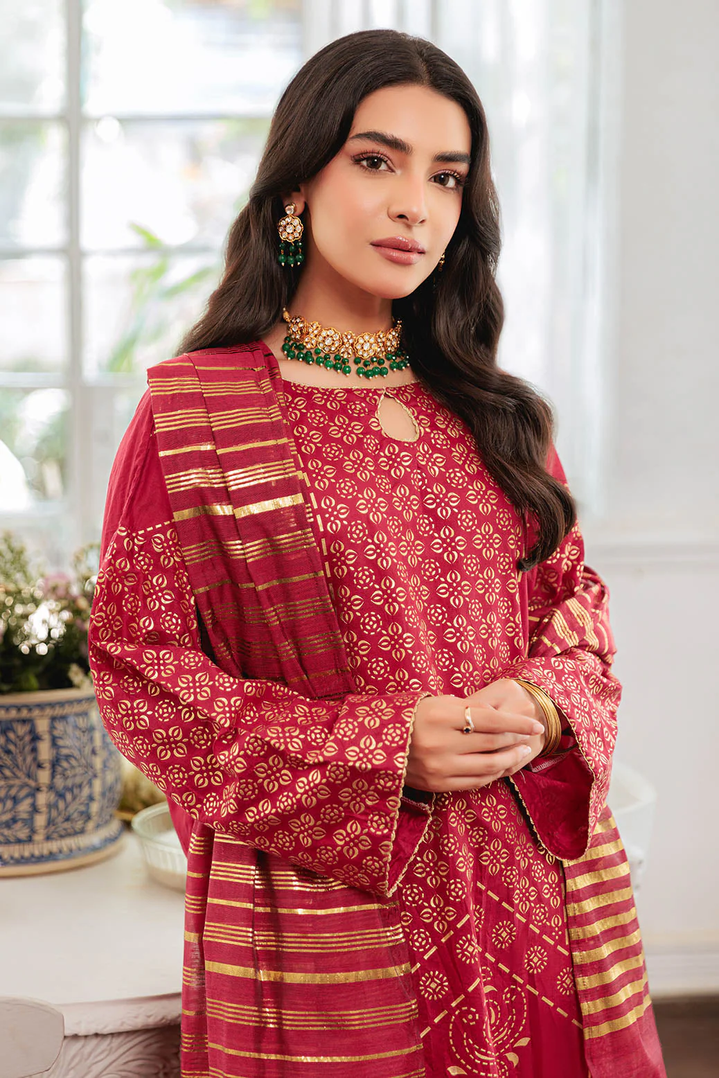 RED-VISCOSE-3 PIECE (BPS5243P26) - Image 5