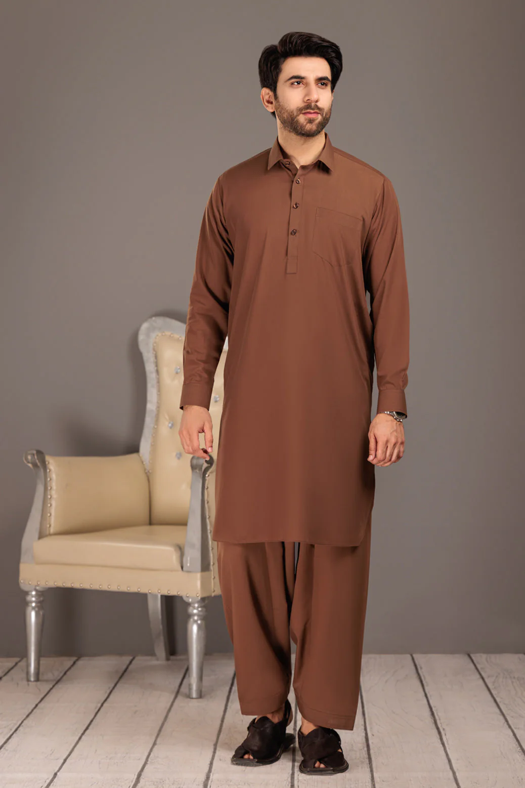 ROYAL-BLENDED-SHALWAR SUIT- (GSSS23-013) - Image 2