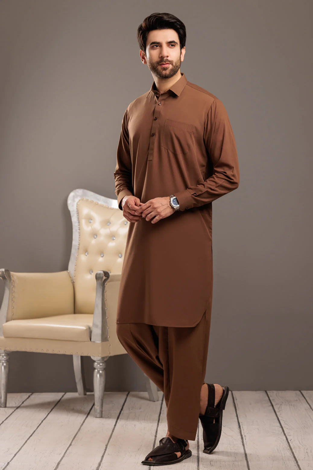 ROYAL-BLENDED-SHALWAR SUIT- (GSSS23-013) - Image 3