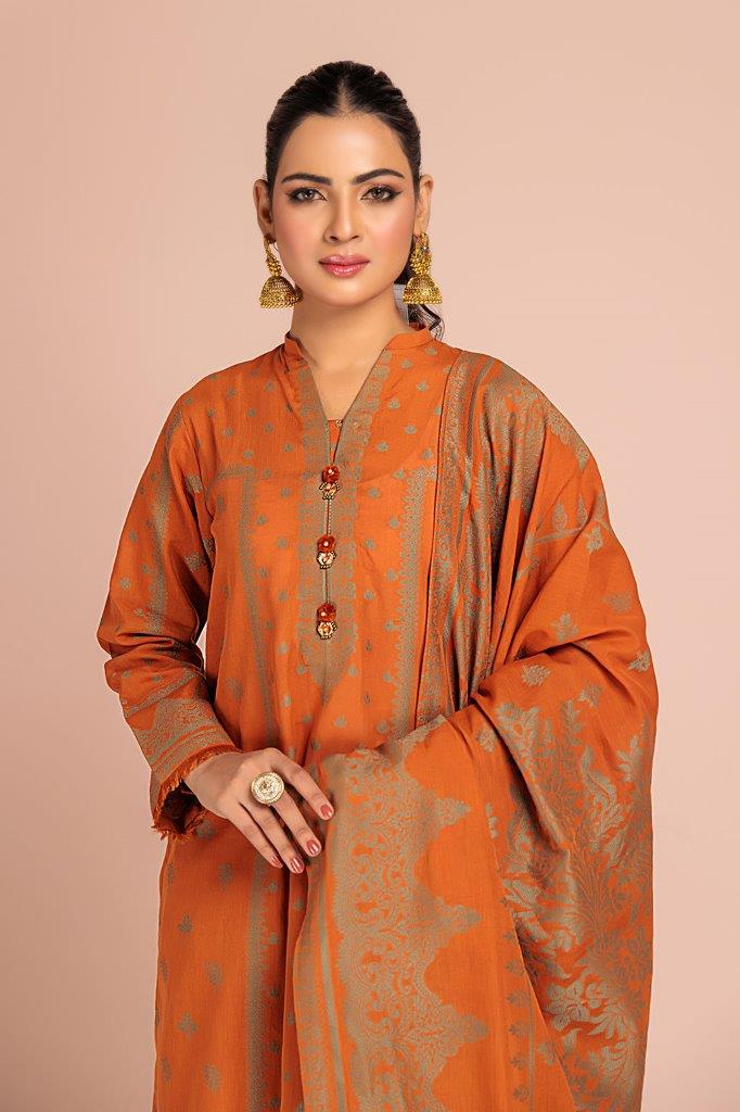 RUST-JACQUARD-3 PIECE (JRS233P19) - Image 3
