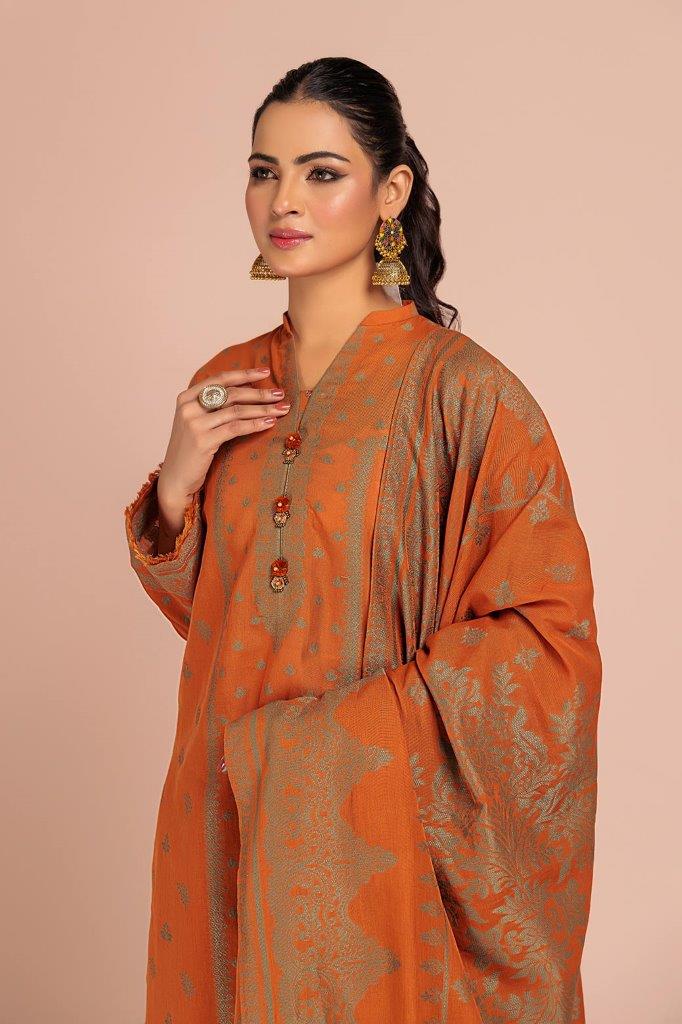 RUST-JACQUARD-3 PIECE (JRS233P19) - Image 4