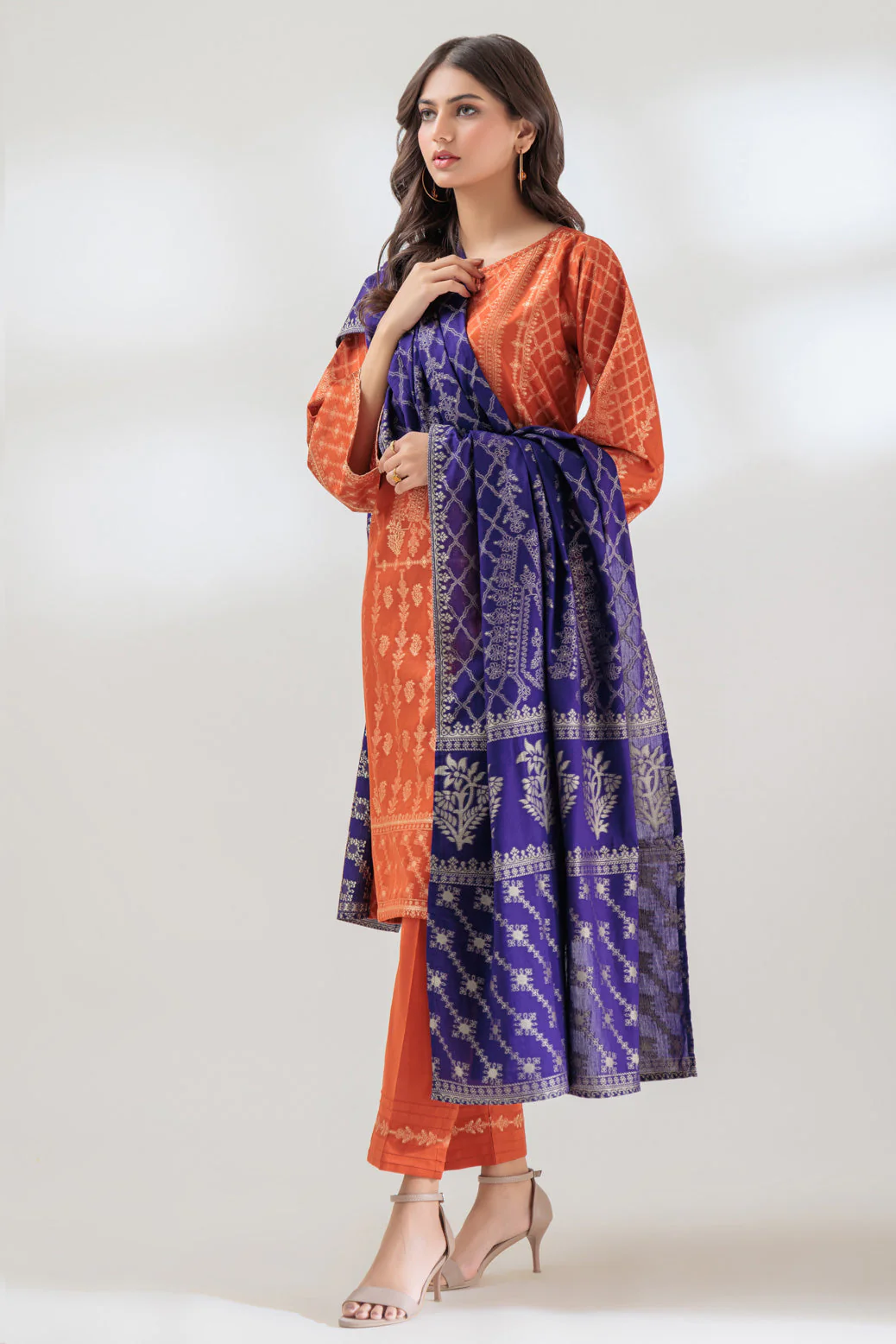 RUST-JACQUARD-3 PIECE (PWJ1233P01) - Image 3