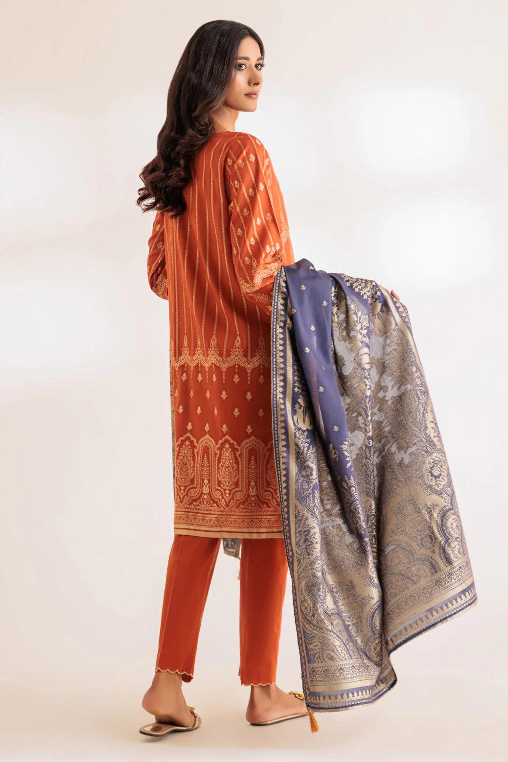 RUST-JACQUARD-3 PIECE (SJ1243P01) - Image 5