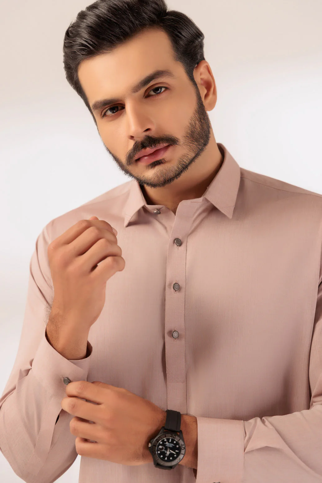 RUST-YARN DYED-KURTA SHALWAR - (KSRR24-022) - Image 3