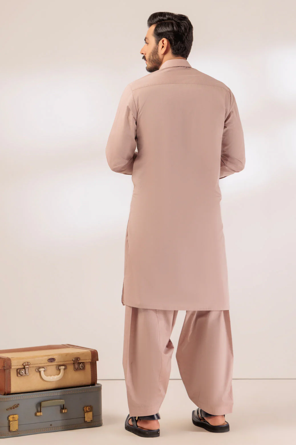 RUST-YARN DYED-KURTA SHALWAR - (KSRR24-022) - Image 5