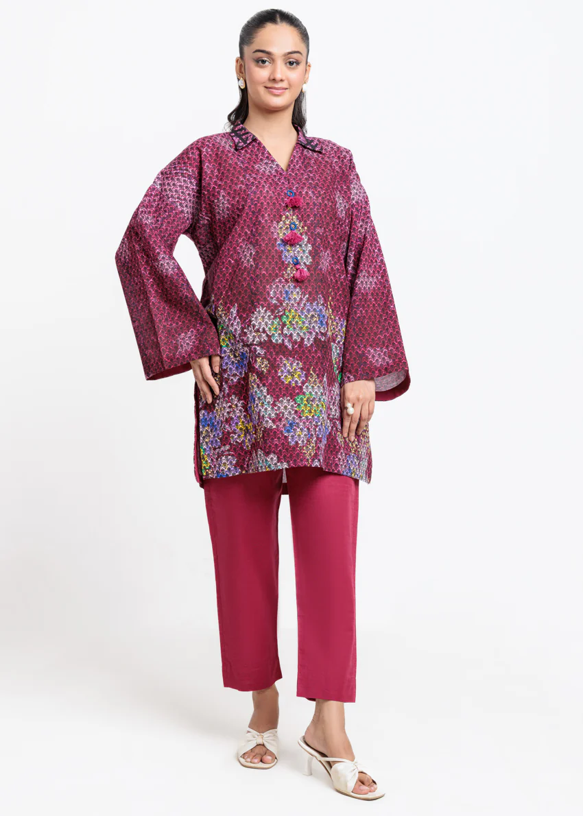 Pink-Khaddar-2 Piece (RWO223P21AP) - Image 5