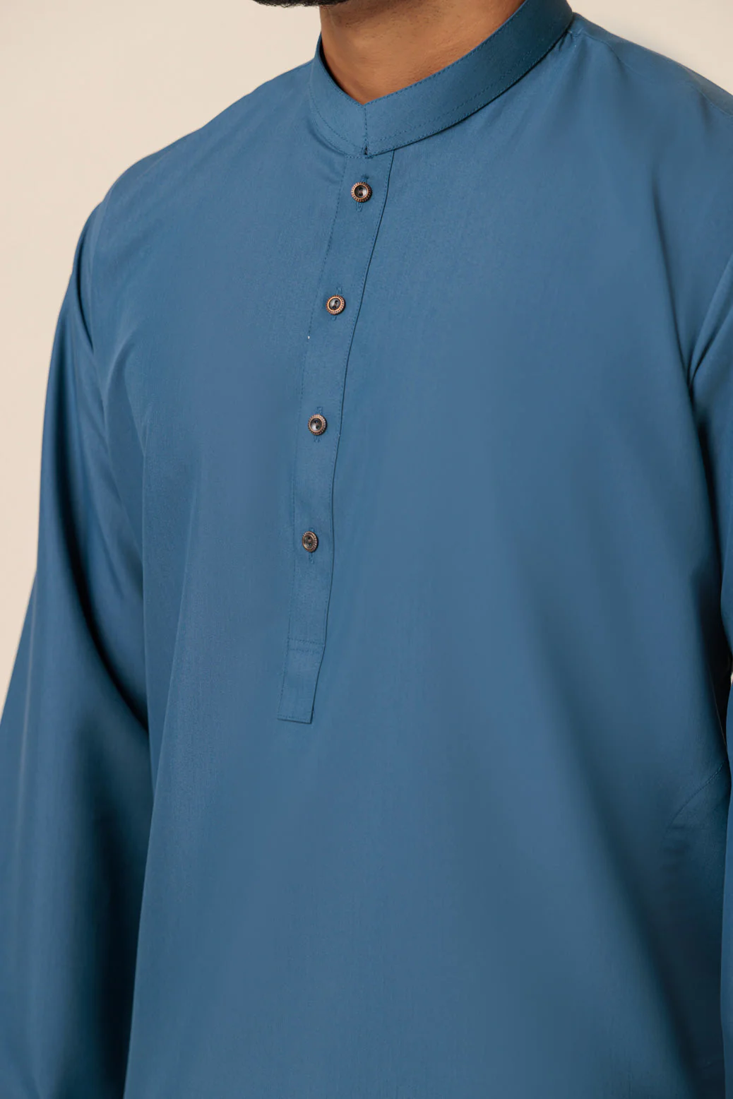 S-BLUE-BLENDED-KURTA SHALWAR - (KSRS23-106) - Image 3