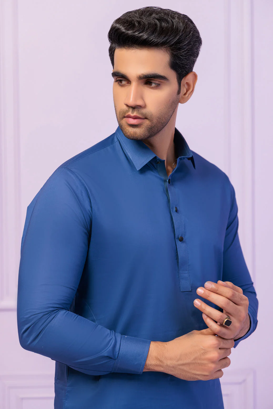 S-BLUE-BLENDED-SHALWAR SUIT - (GSSS24-018) - Image 2