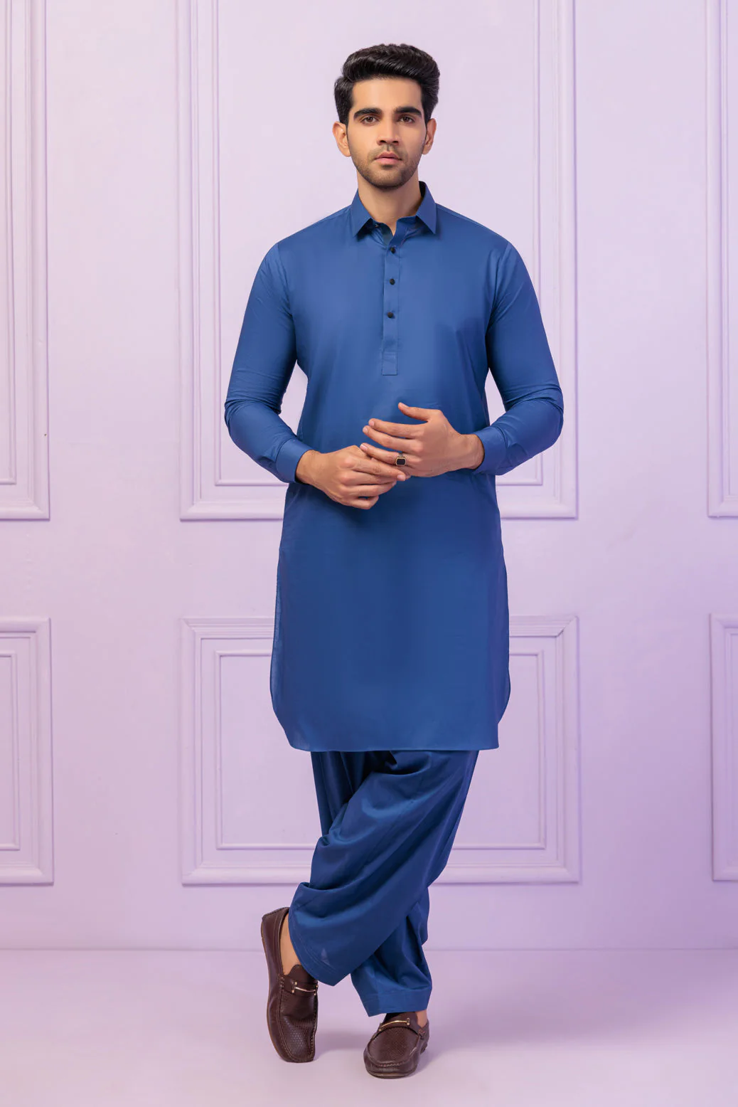 S-BLUE-BLENDED-SHALWAR SUIT - (GSSS24-018) - Image 3