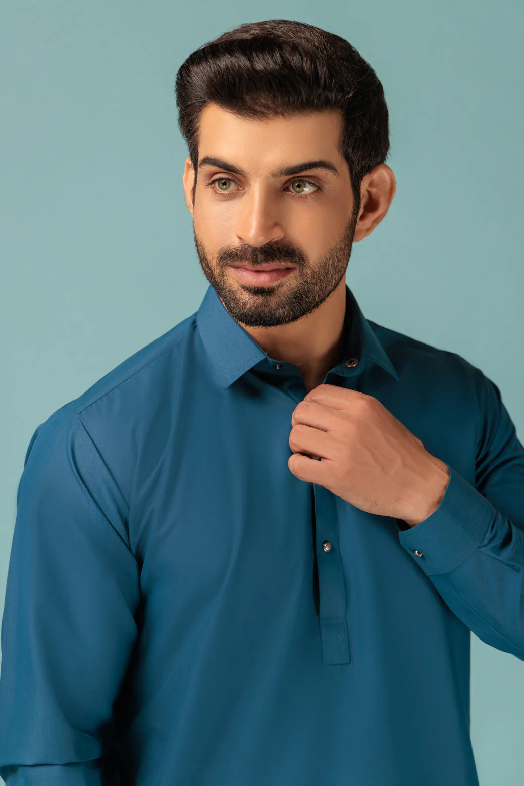 S-BLUE-BLENDED-SHALWAR SUIT - (GSSW23-049) - Image 2