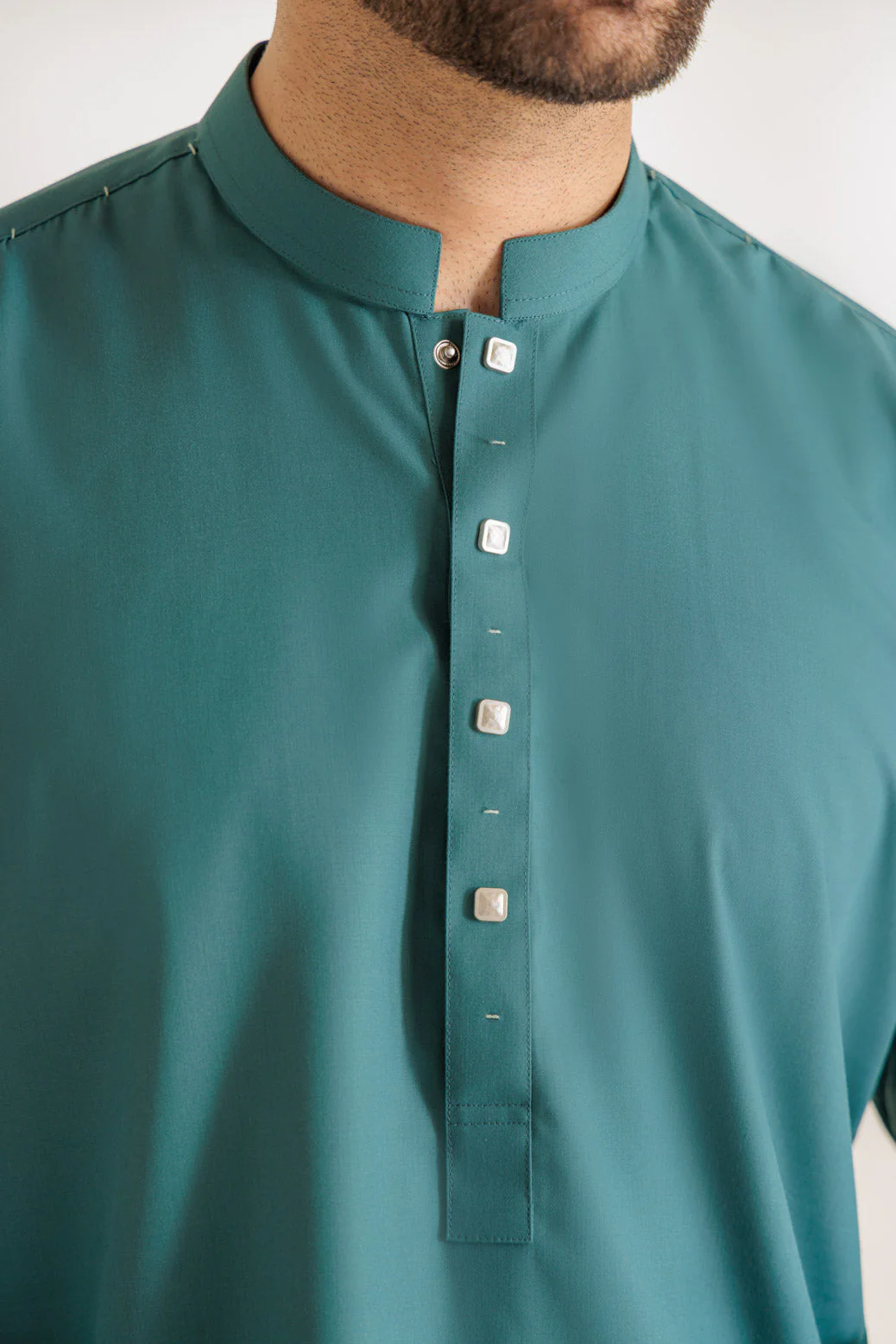 S-GREEN-BLENDED-KURTA TROUSER - (KSR24-013) - Image 2