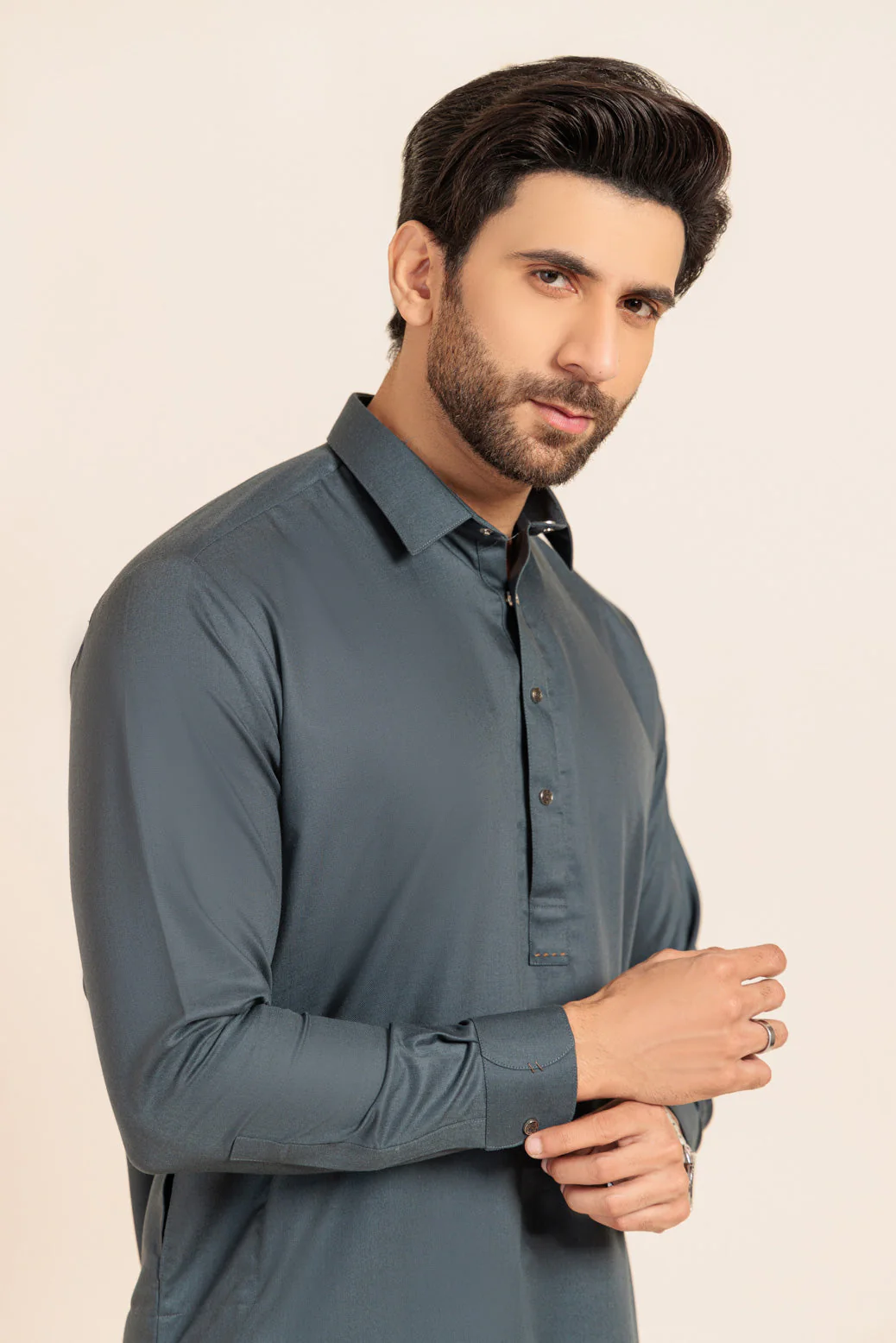 S-GREEN-BLENDED-SHALWAR SUIT - (GSSW24-012) - Image 2