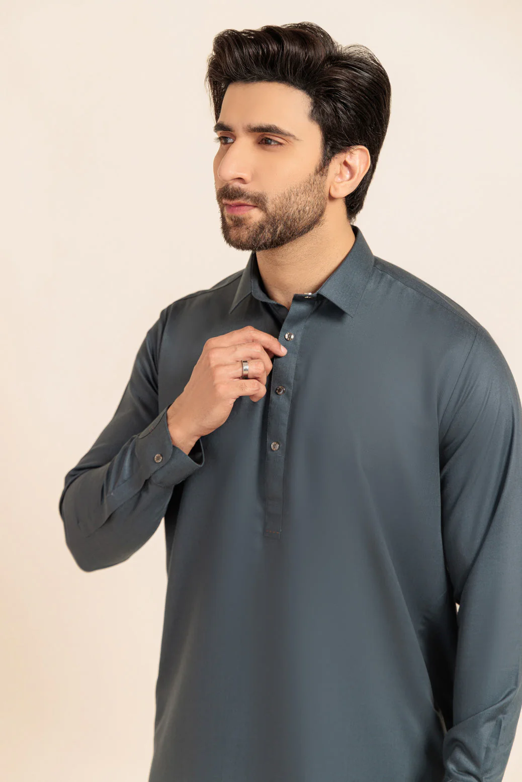 S-GREEN-BLENDED-SHALWAR SUIT - (GSSW24-012) - Image 3