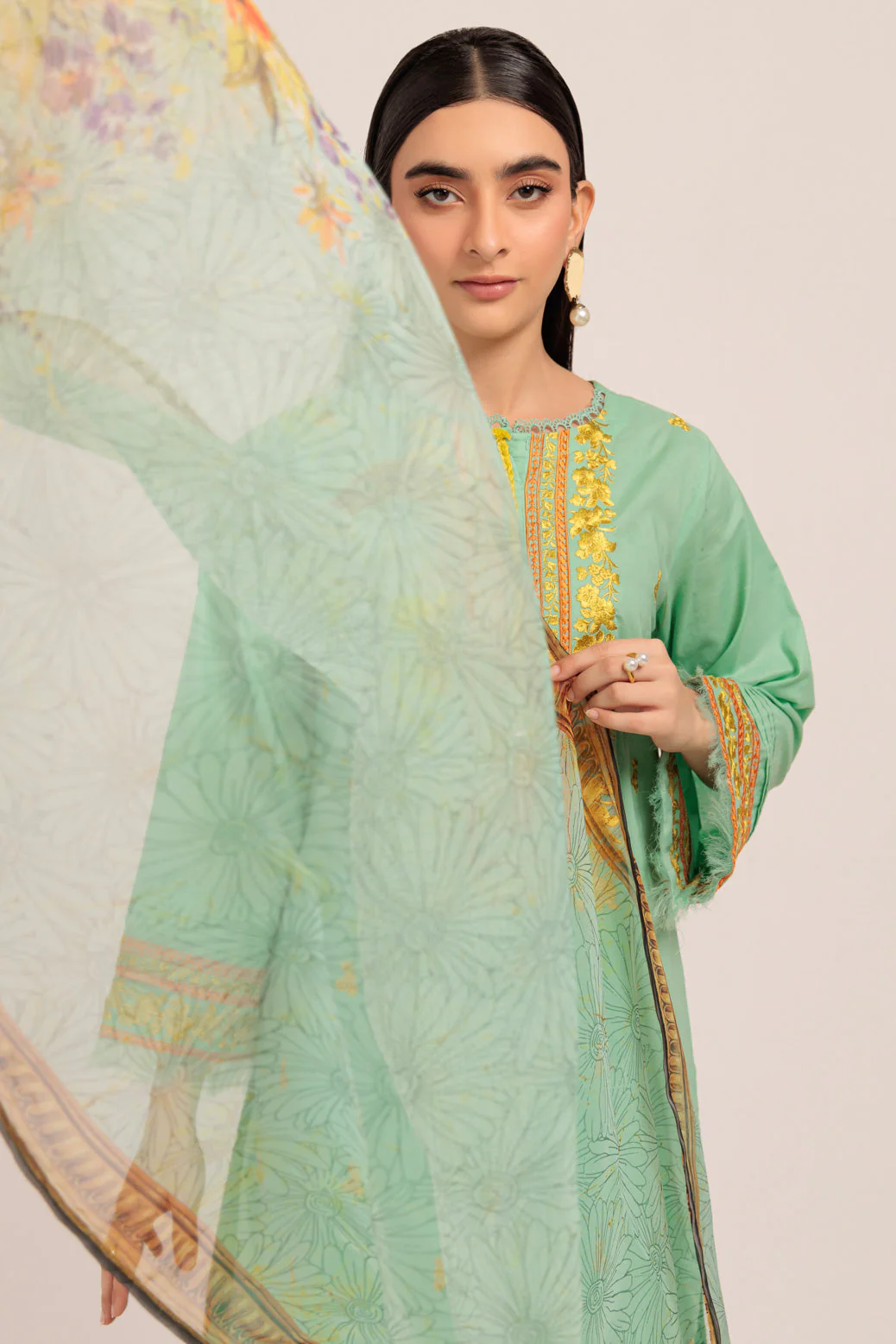 S-GREEN-CAMBRIC-3 PIECE (PWS1243P12) - Image 2
