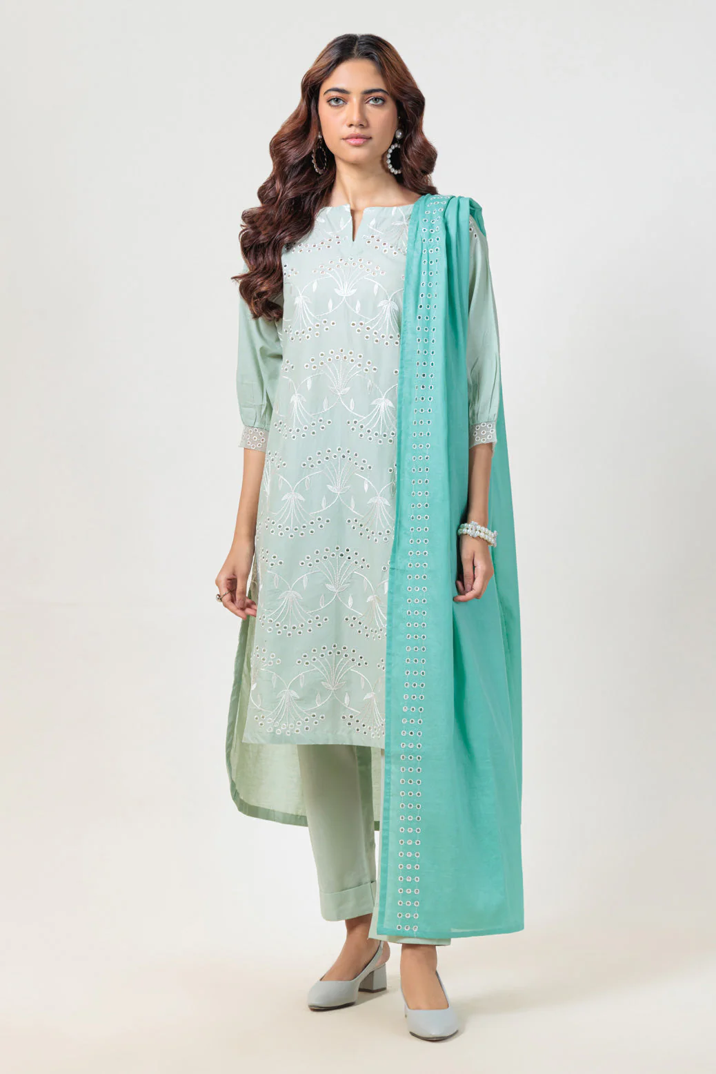 S-GREEN-CAMBRIC-3 PIECE (PWS5243P02) - Image 2