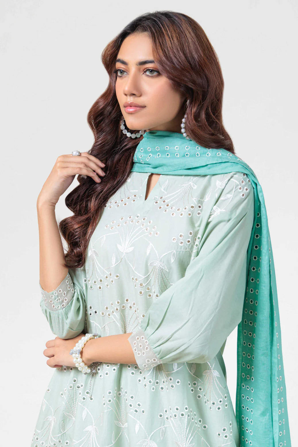 S-GREEN-CAMBRIC-3 PIECE (PWS5243P02) - Image 3
