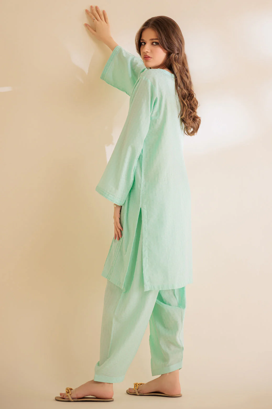 S-GREEN-JACQUARD-2 PIECE (SS2242P17) - Image 5