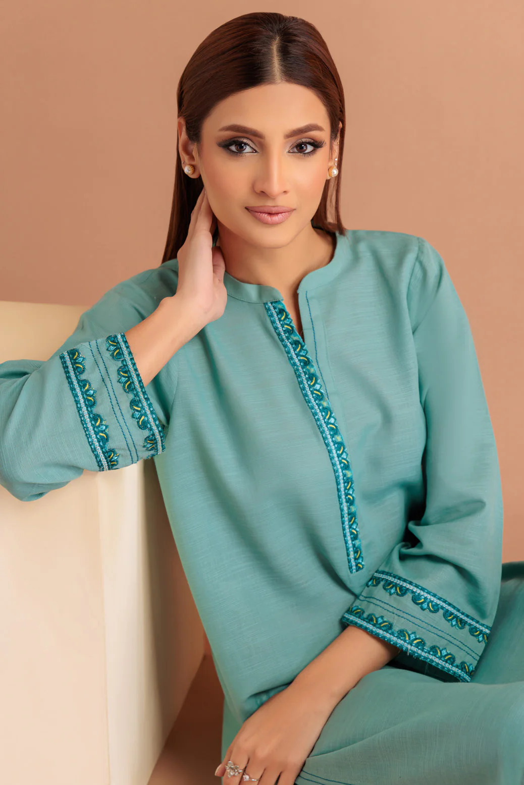 S-GREEN-KHADDAR-2 PIECE (WS6232P60) - Image 2