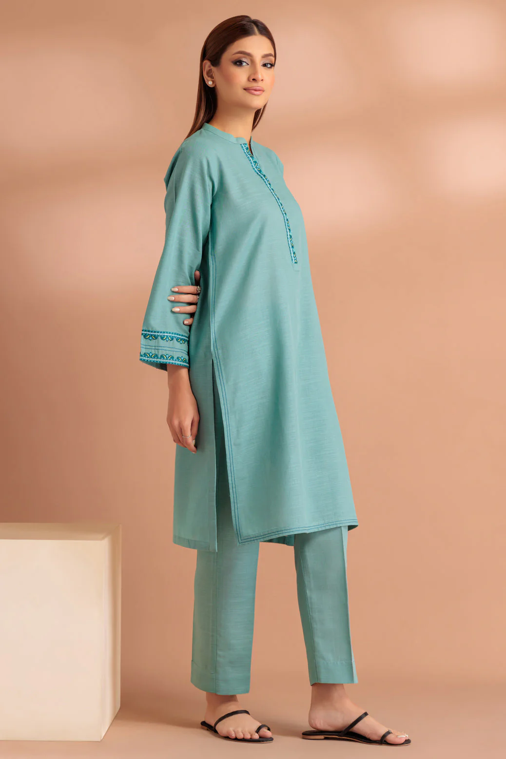S-GREEN-KHADDAR-2 PIECE (WS6232P60) - Image 4