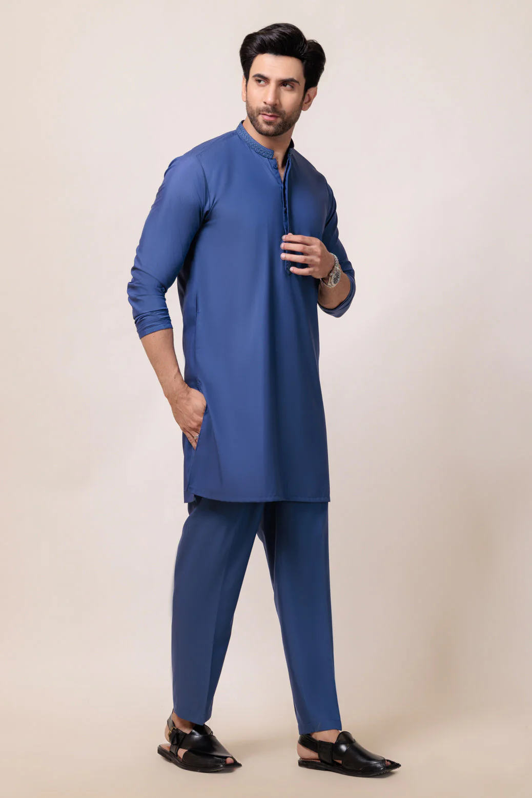S-SRPENT-BLENDED-KURTA TROUSER - (KSW24-001) - Image 2
