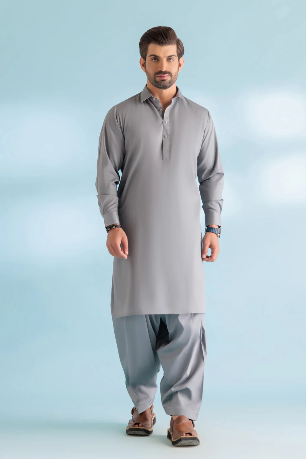 S-STEEL-COTTON-KURTA SHALWAR - (KSRW23-023) - Image 4