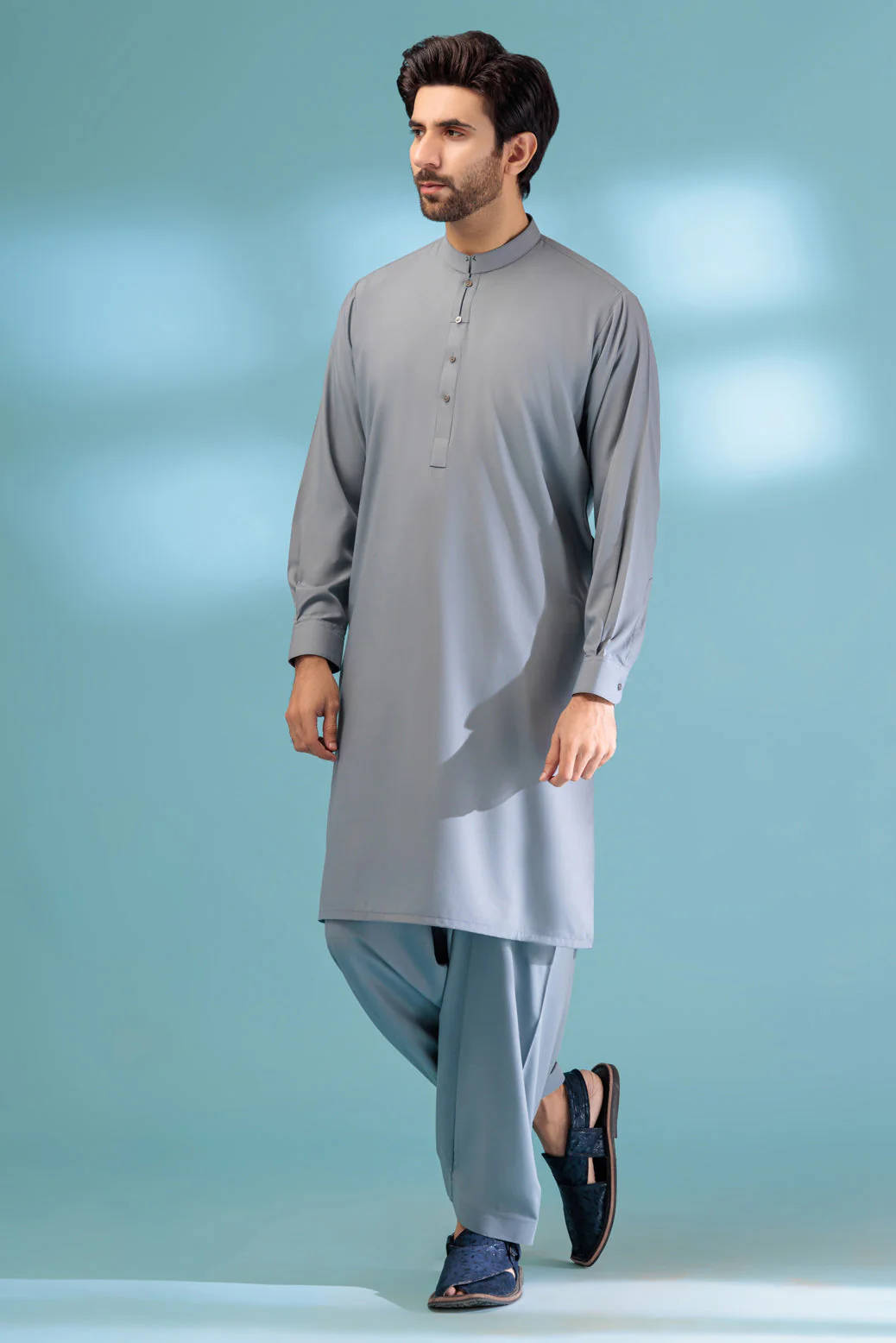 S-STONE-BLENDED-KURTA SHALWAR - (KSRS23-078) - Image 2