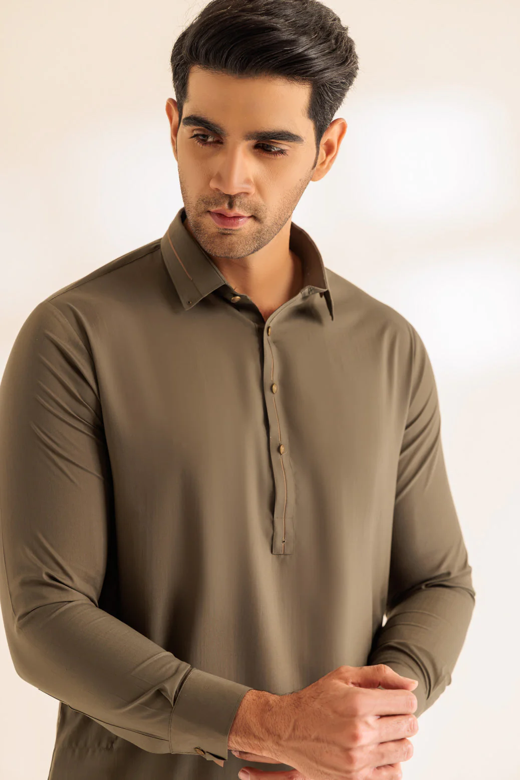 SAGE-BLENDED-KURTA PAJAMA TROUSER - (KSS24-038) - Image 4
