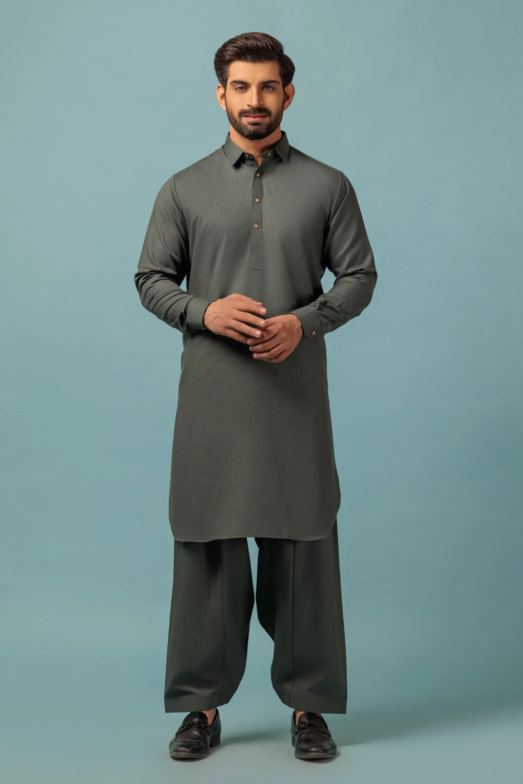 SAGE-BLENDED-SHALWAR SUIT - (GSSW23-012) - Image 2