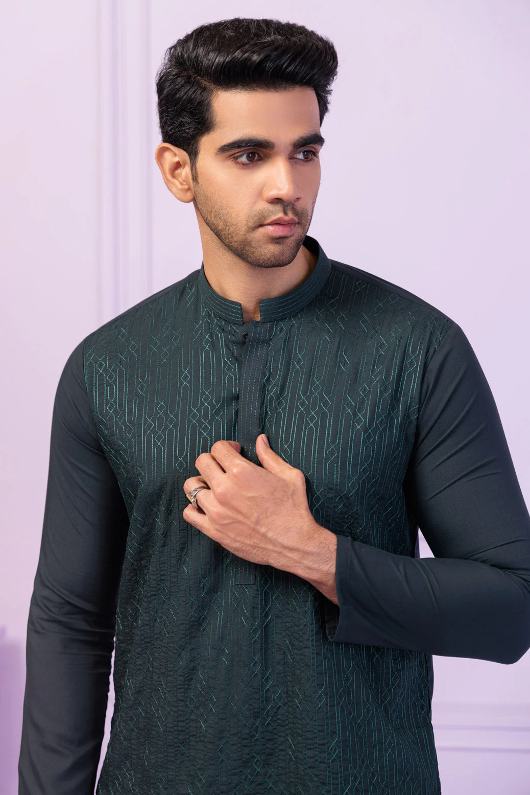 SALMANDR-YARN DYED-KURTA TROUSER - (KSR24-010) - Image 2