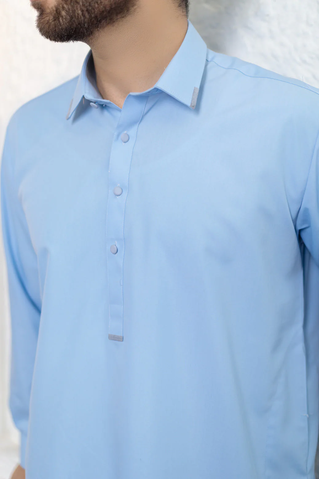 SCH-BLUE-BLENDED-SHALWAR SUIT - (GSSR24-001) - Image 4