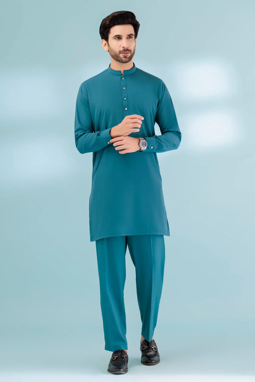 SCRAMNTO-BLENDED-KURTA PAJAMA TROUSER - (KSB23-011) - Image 3
