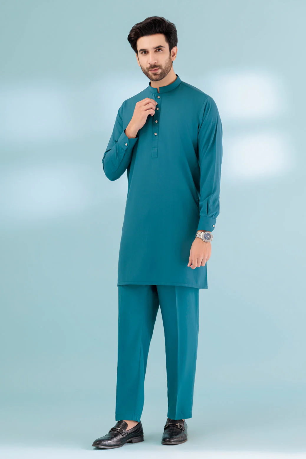 SCRAMNTO-BLENDED-KURTA PAJAMA TROUSER - (KSB23-011) - Image 4