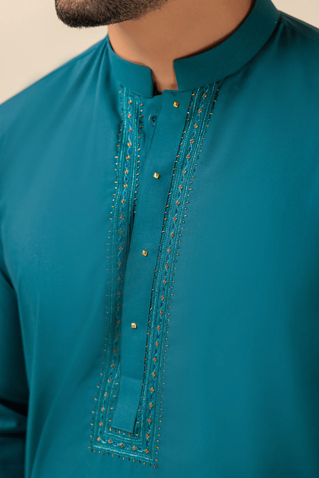 SCRAMNTO-BLENDED-KURTA PAJAMA TROUSER - (KSW23-005) - Image 4