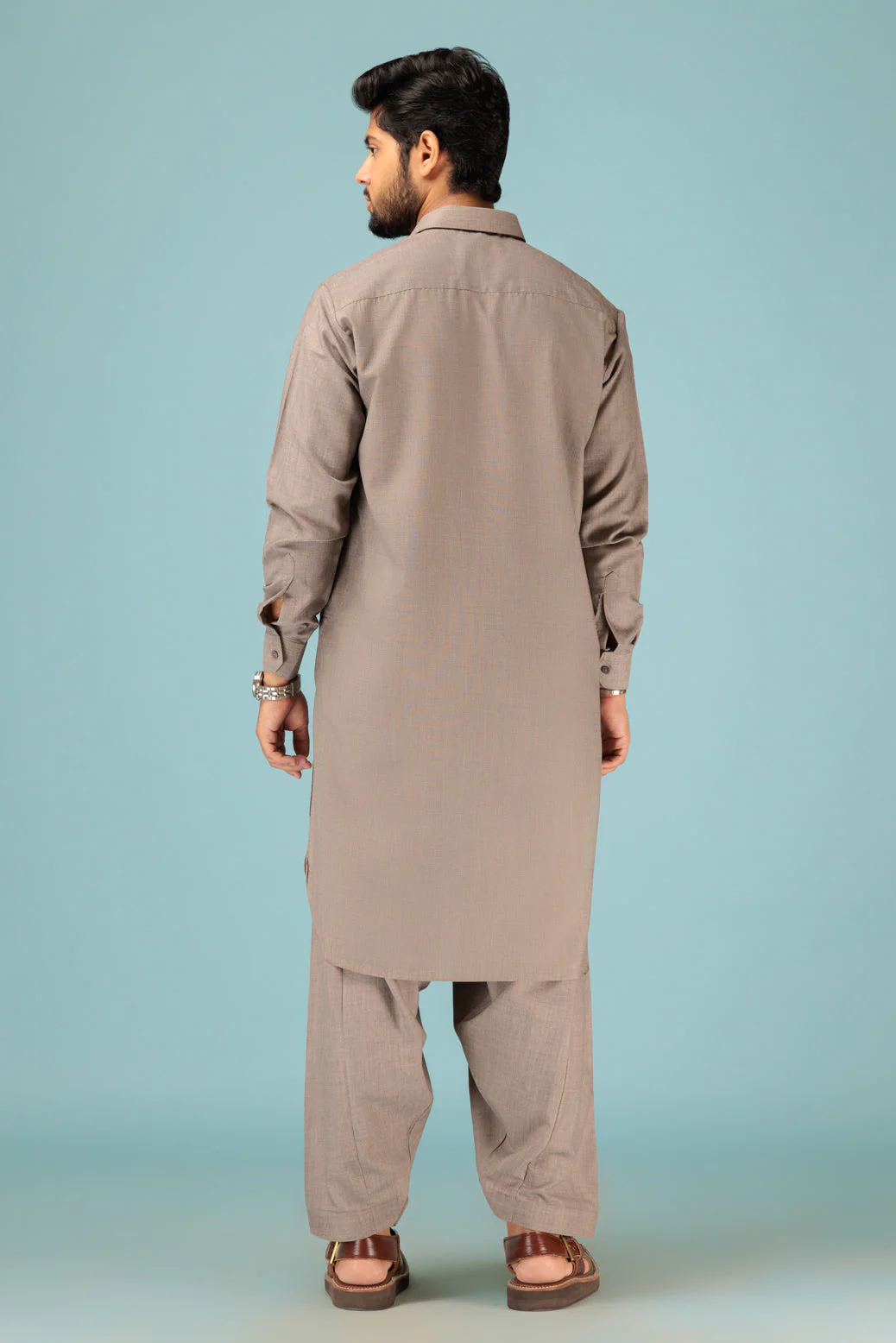 SEPIA-BLENDED-SHALWAR SUIT - (GSSS23-022) - Image 2