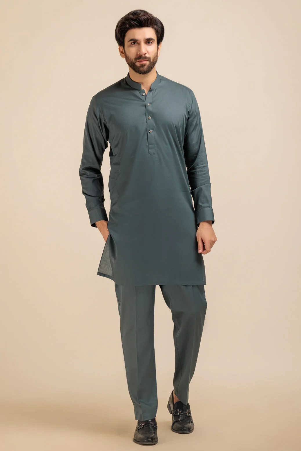 SHADOW-COTTON-KURTA PAJAMA TROUSER - (KSB23-023) - Image 3