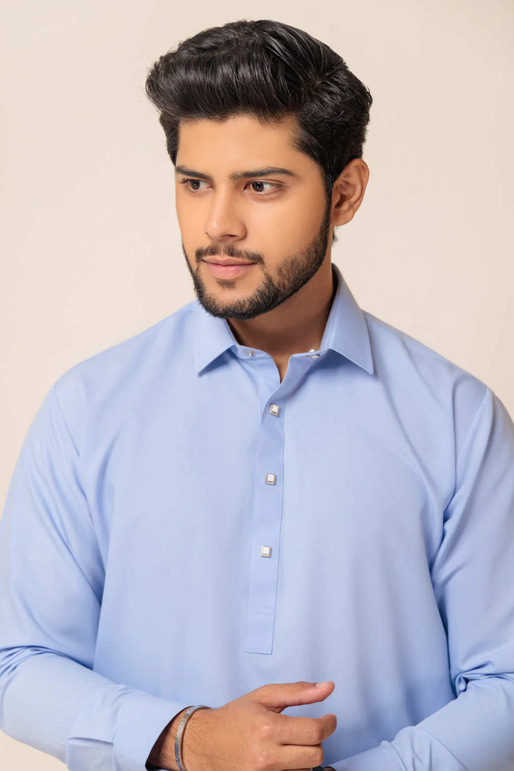 SKY-BLUE-BLENDED-SHALWAR SUIT - (GSSW23-041) - Image 2